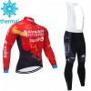 Tenue Maillot M/L + Collant à Bretelles 2021 Team Bahrain Victorious Hiver Thermal Fleece N001